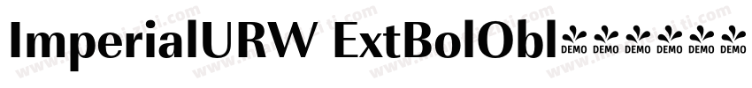 ImperialURW ExtBolObl字体转换